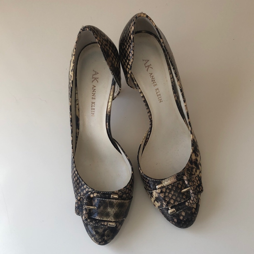 Anne Klein Snakeskin Pumps
